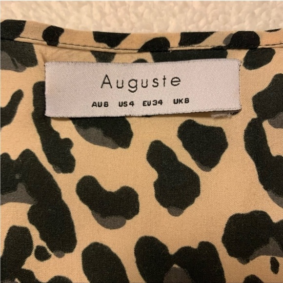 Auguste Heavenly Creatures Mini Dress Boho Cheetah animal print - Picture 14 of 15